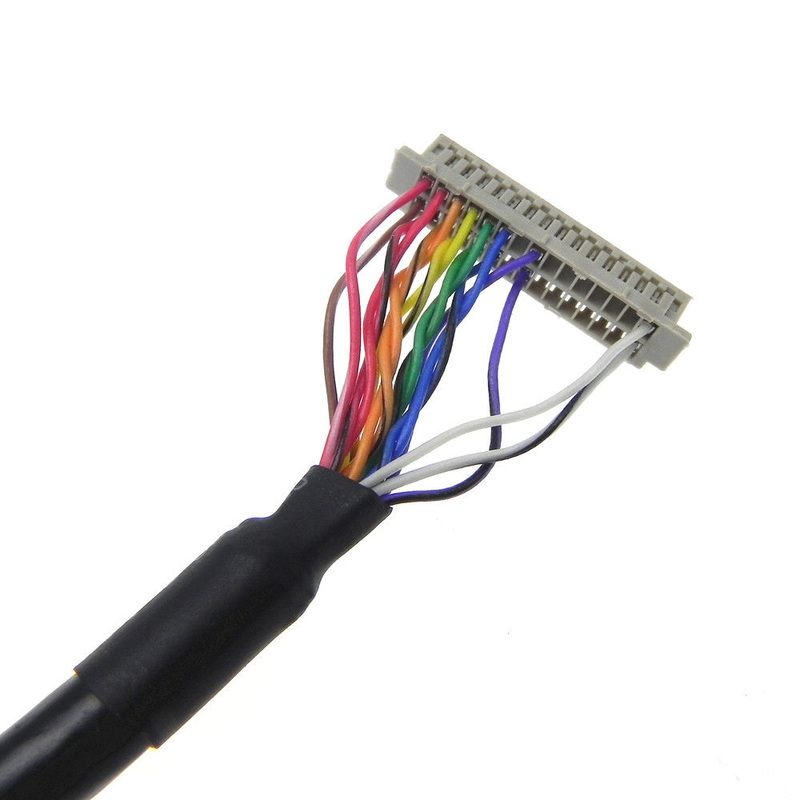 맞춘 히로세 LCD 디스플레이 LVDS 케이블 조립 Df13 1.25 밀리미터 피치 소켓 DF20-20DS-1C 20 핀