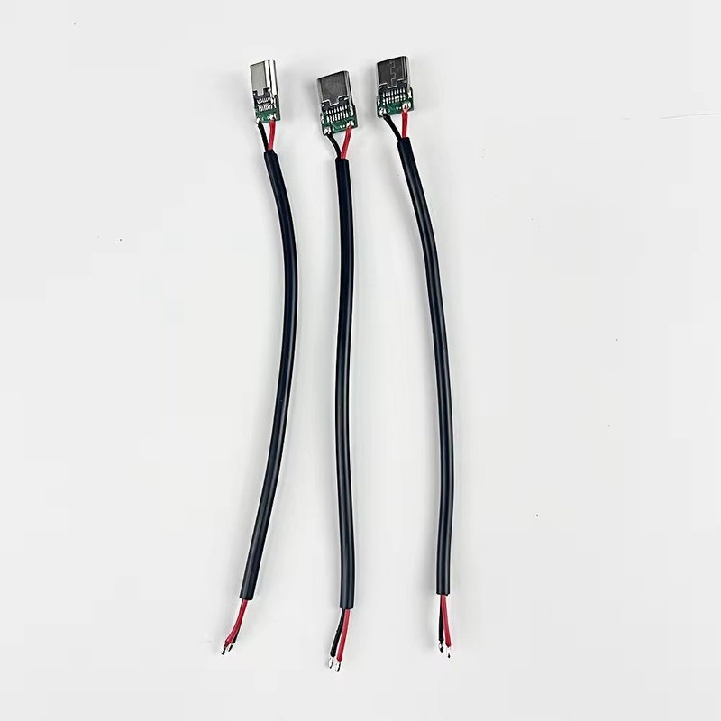 고품질 성능 소매 니켈 접착형 C형 USB 남성 용접기 연결기 USB C형 플러그 확장