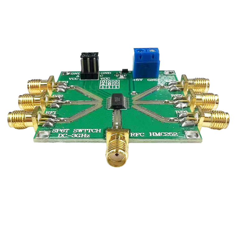 PCB 회로 보드 조립 모터 컨트롤러 HMC252 DC-3GHz RF 비 경쟁 SP6T 키 RF 키 CATV/DBS MMDS 3V-5