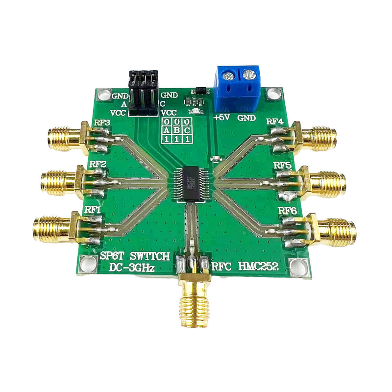 PCB 회로 보드 조립 모터 컨트롤러 HMC252 DC-3GHz RF 비 경쟁 SP6T 키 RF 키 CATV/DBS MMDS 3V-5