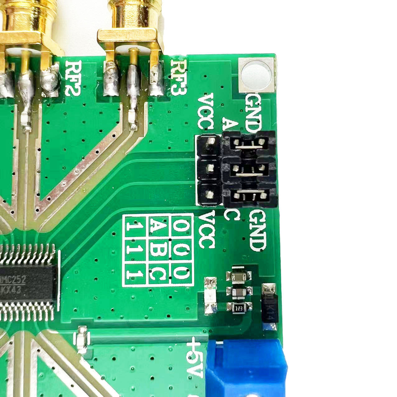 PCB 회로 보드 조립 모터 컨트롤러 HMC252 DC-3GHz RF 비 경쟁 SP6T 키 RF 키 CATV/DBS MMDS 3V-5
