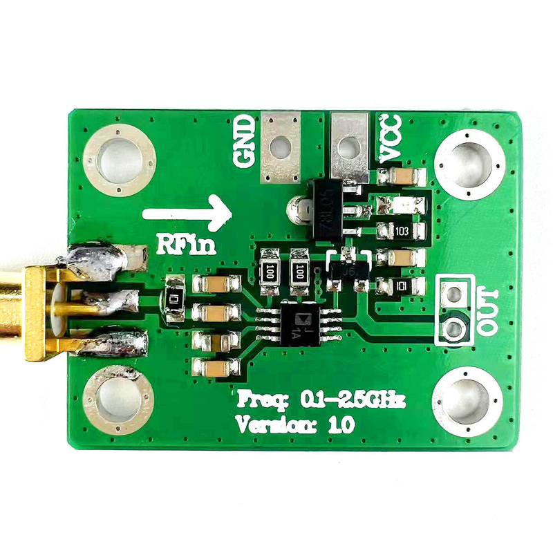 AD8313 로가리듬 검출기 -72dBm -2dBm 0.1-2.5GHz RF 전력 분석기 보드 7-15V 전력 마이크로파 전파 전파 탐지 모듈