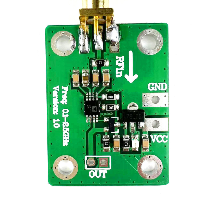 AD8313 로가리듬 검출기 -72dBm -2dBm 0.1-2.5GHz RF 전력 분석기 보드 7-15V 전력 마이크로파 전파 전파 탐지 모듈