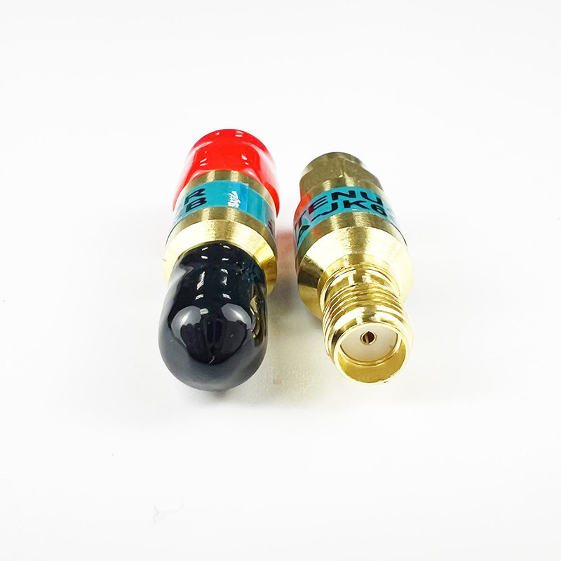 2W DC-6GHz SMA 남성에서 SMA 여성 동축 RF Attenuator 1/2/3/5/6/10/15/30db Attenuator SMA 고정 커넥터 금판