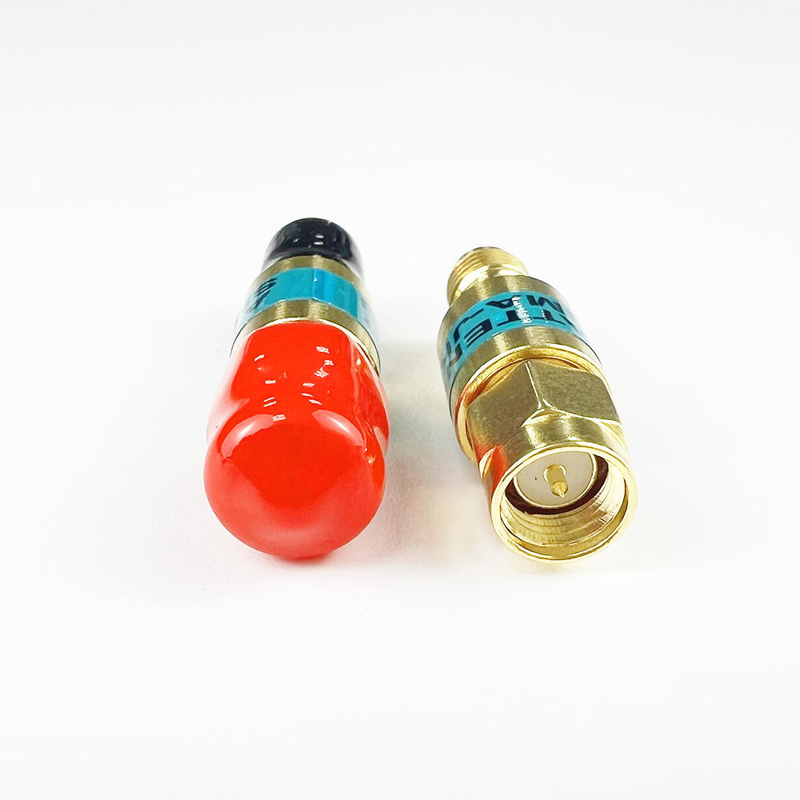 2W DC-6GHz SMA 남성에서 SMA 여성 동축 RF Attenuator 1/2/3/5/6/10/15/30db Attenuator SMA 고정 커넥터 금판