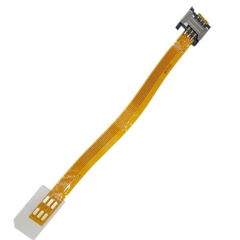 GSM CDMA 표준 UIM SIM 카드 키트 남성에서 여성 확장 부드러운 평면 FPC 케이블