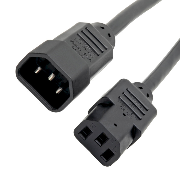 RY C13에서 C14 10a 250v 전원 케이블 18 Awg C14 매트