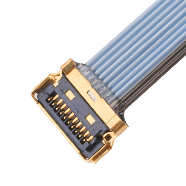 LVDS 케이블 케이블 라인 UY 10P 0.35mm Pitch I Pex 20857-010T-01 Ipex 마이크로 코아시얼 케이블용 케이블 어셈블리