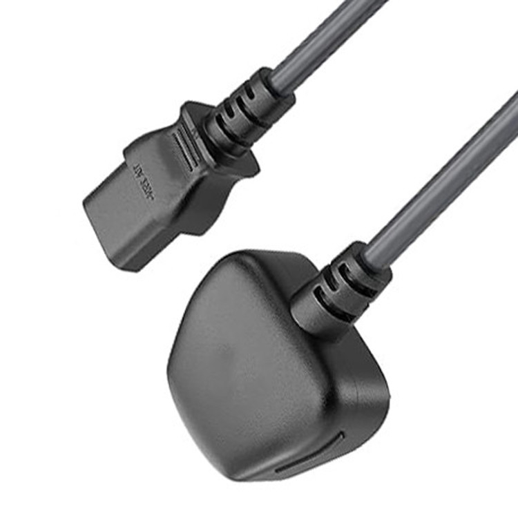 RY C13 UK 플러그 전원 케이블 Bs1363 18awg 250v 대부분의 컴퓨터 프린터 및 기타 장치에 대한 길이