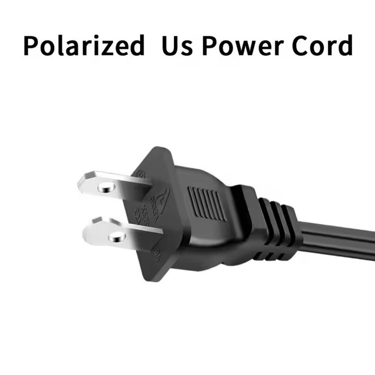 양질의 순수한 구리 120V 18 Awg 2pin C7 확장 라인 Spt-2 흰색 AC 전원 전선 5FT 2 Prong 가정용 가전 랩