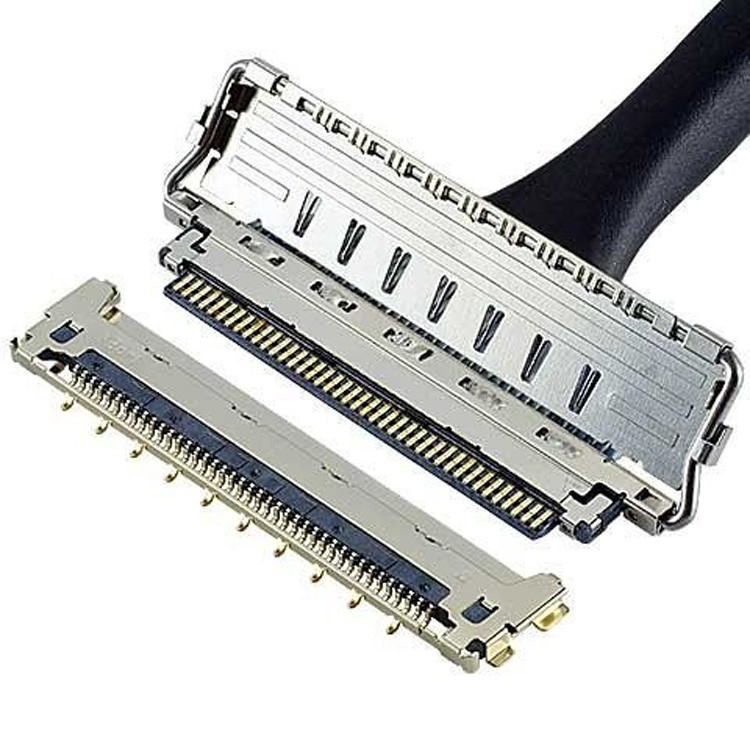수평 결합 마이크로 코아시얼 커넥터 IPEX 케이블 라인 CA II 20679-030T-01 마이크로 코아시얼 케이블 0.4mm Pitch