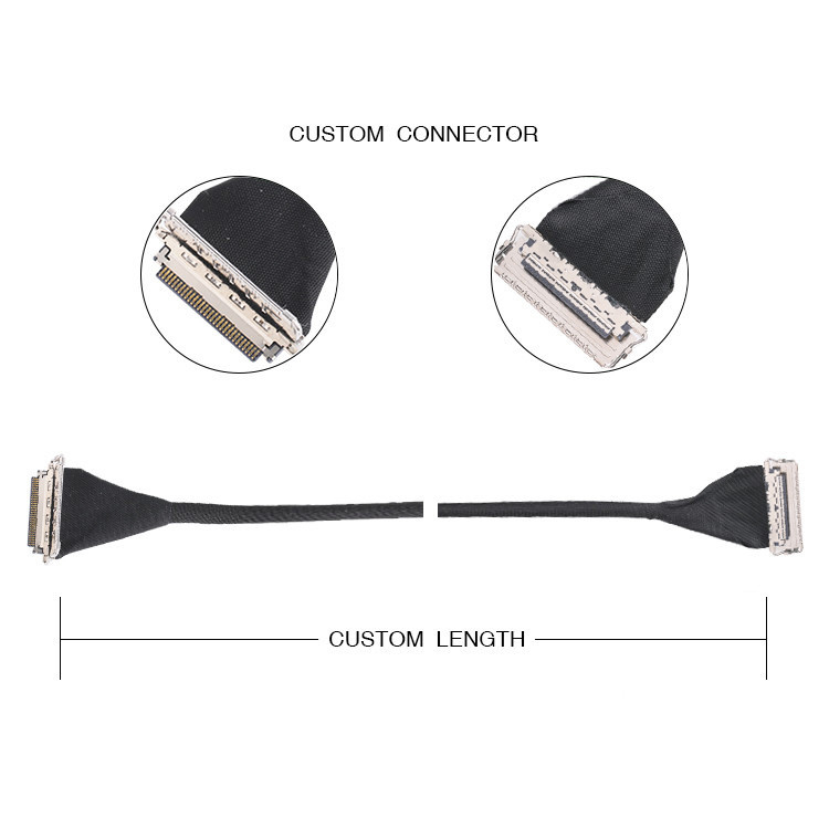 공장 맞춤형 IPEX 20679 0.4 MM Pitch 20pin 30pin 40pin 50pin 마이크로 코아시얼 커넥터 수평 방향