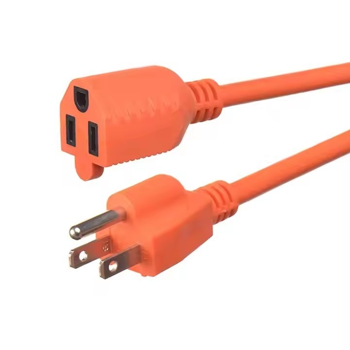 SJWT #12/14/16 AWG 연장 케이블 10A 13A 15A 125V 유형 지상 3pin 전기 125v 미국 전원 케이블