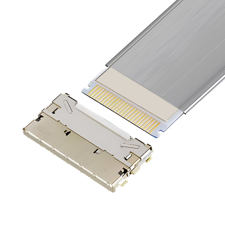 0.5mm Pitch Fully Shielded Fpc Cable 고속 자동 잠금 수평 매트 IPEX 20952-024E-02