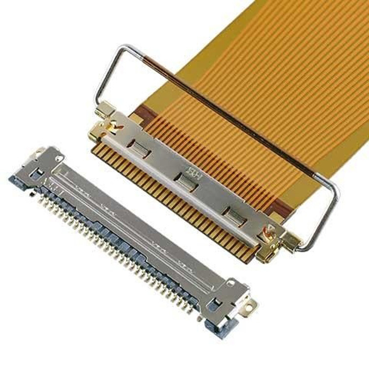 액체 결정 디스플레이 연결 Ipex Lvds 케이블 케이블-VSF 20645-040T-01 40P 0.5mm 피치