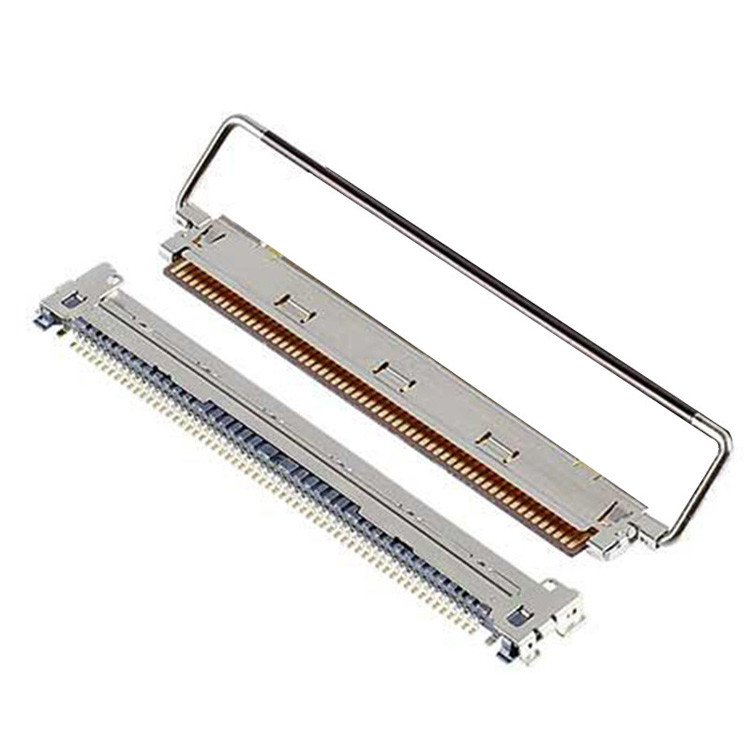 공장 60P IPEX CABLINE-CAF 20858-060T-01 0.4mm Pitch 수평 결합형 FPC 플러그 커넥터 기계 잠금