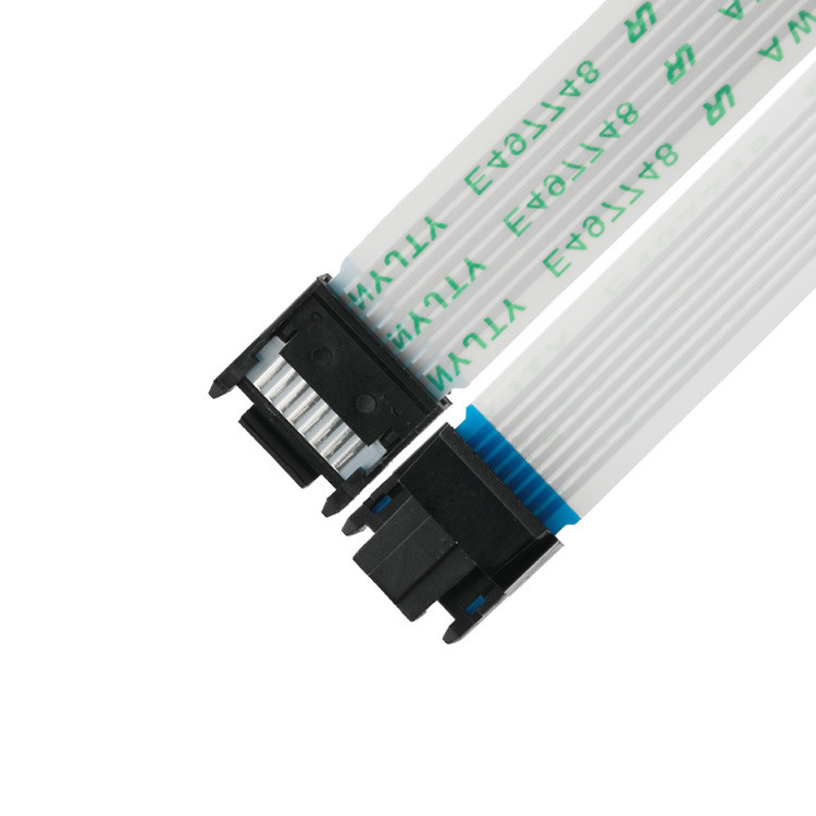 FFC/FPC IS100-L08T-C46-C 검은색에서 HS100-L08N-N62 검은색 LED FFC 확장 케이블