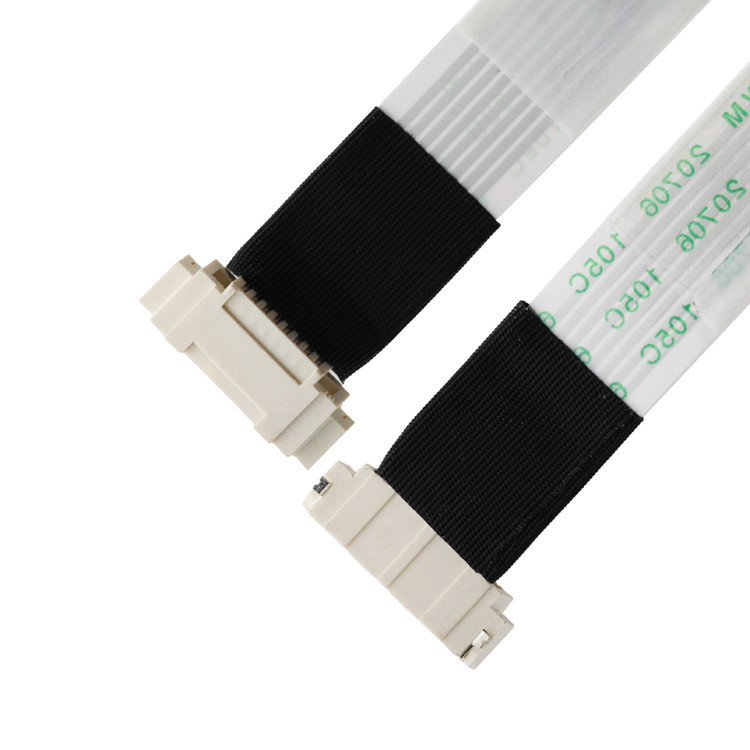 FFC/FPC IS100-L08T-C46-C 검은색에서 HS100-L08N-N62 검은색 LED FFC 확장 케이블