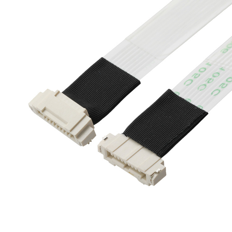 FFC/FPC IS100-L08T-C46-C 검은색에서 HS100-L08N-N62 검은색 LED FFC 확장 케이블