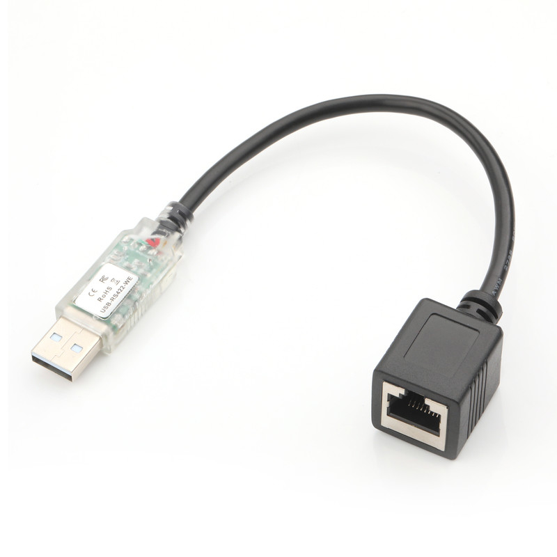 산업용 사용자 정의 케이블 어댑터 USB-A RJ422에서 RS232 네트워크 포트 네트워크 엔지니어링 디버그 케이블