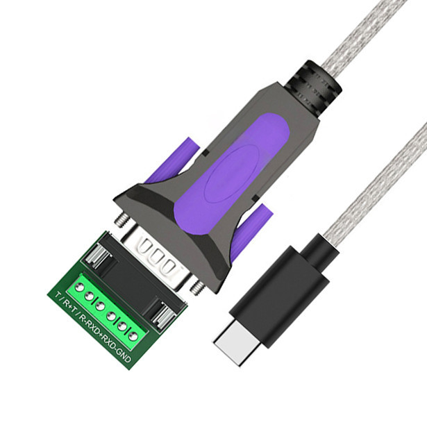 TYPE-C를 위한 산업용 사용자 정의 케이블 RS485-DB9/RS422-DB9 CONN 커넥터 B DB9 남성