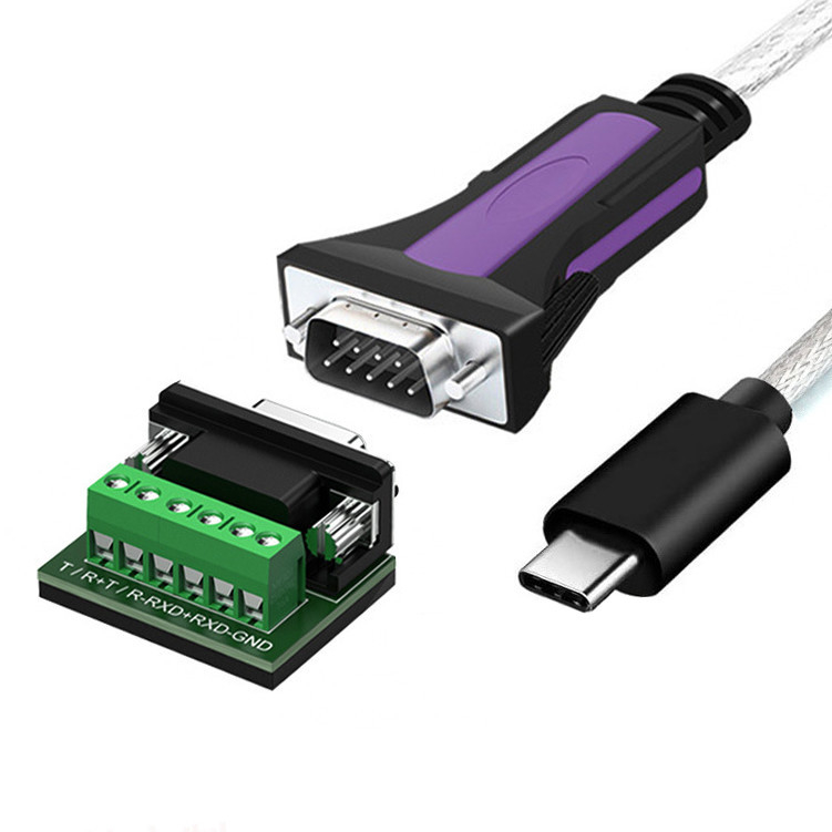 TYPE-C를 위한 산업용 사용자 정의 케이블 RS485-DB9/RS422-DB9 CONN 커넥터 B DB9 남성