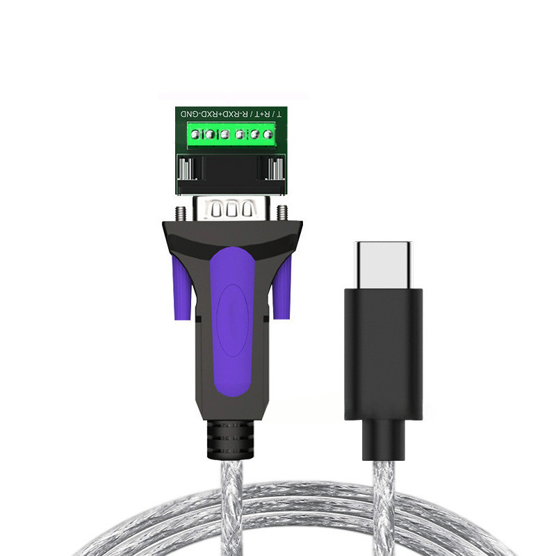 TYPE-C를 위한 산업용 사용자 정의 케이블 RS485-DB9/RS422-DB9 CONN 커넥터 B DB9 남성