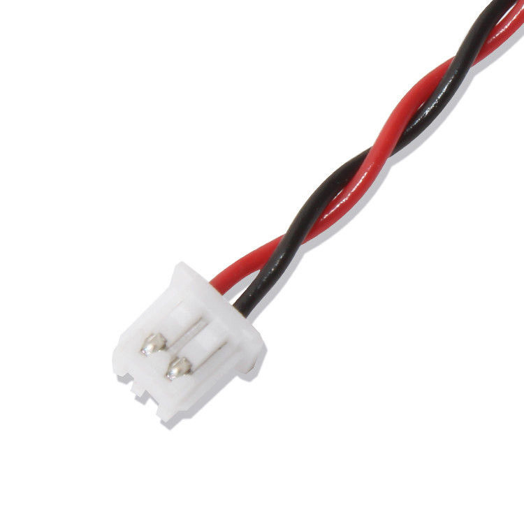 RY 브랜드 JST 와이어 하번 XHP-2 커넥터 케이블 22AWG UL1007 블랙 레드 2P 접착 케이블