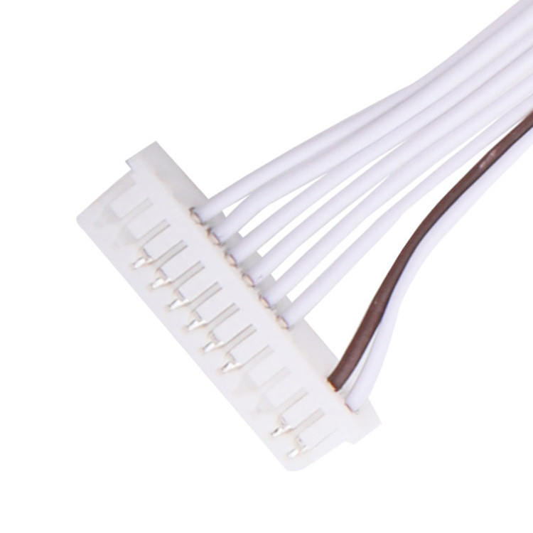공장 0.80mm 8 핀 PVC LVDS 케이블 집합 배열 JST SHR-08V-S-B
