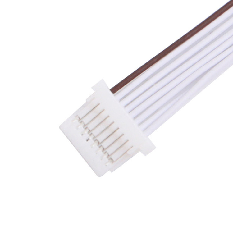 공장 0.80mm 8 핀 PVC LVDS 케이블 집합 배열 JST SHR-08V-S-B