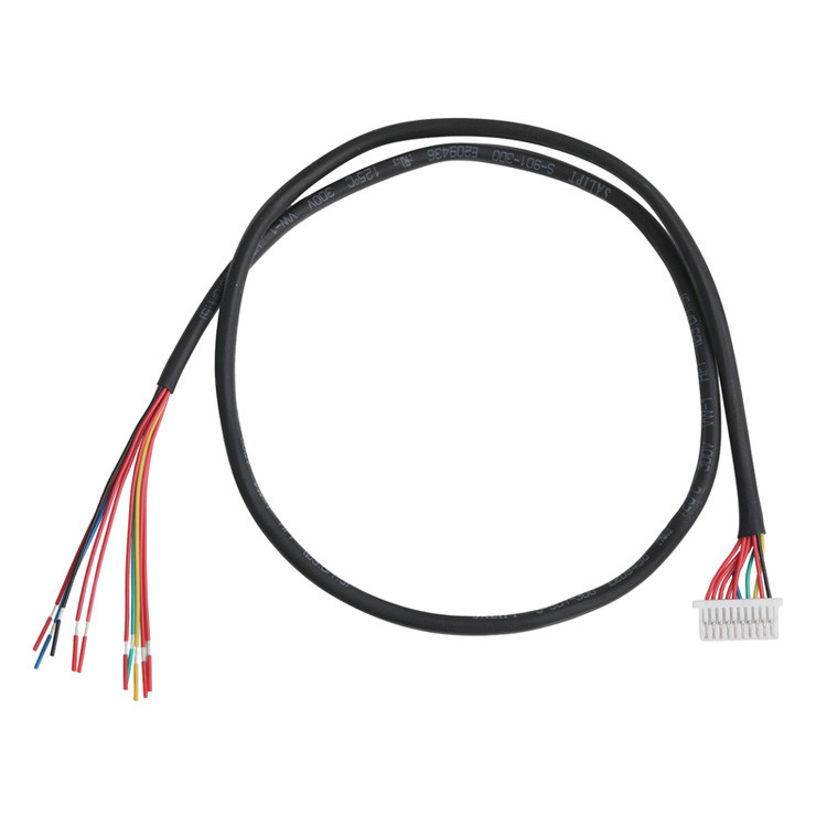 Lvds 케이블 10P JST SHLP-10V-S-B 반 줄무늬 배열에 맞춤 코아시얼 케이블 조립 자동차