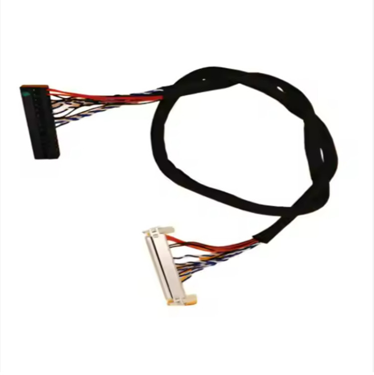 듀퐁 2*15 핀 커넥터 2.0mm에 UL1571 28AWG Lvds 전시 케이블 30 Pin 1.0mm