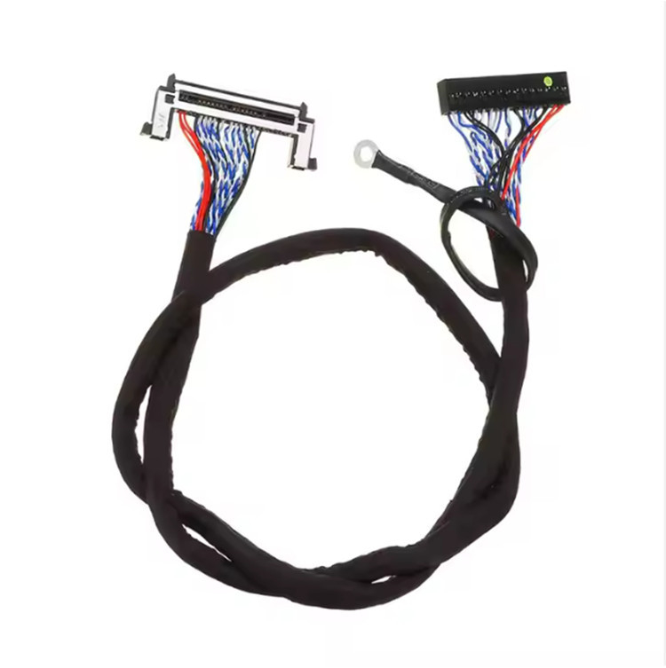 듀퐁 2*15 핀 커넥터 2.0mm에 UL1571 28AWG Lvds 전시 케이블 30 Pin 1.0mm