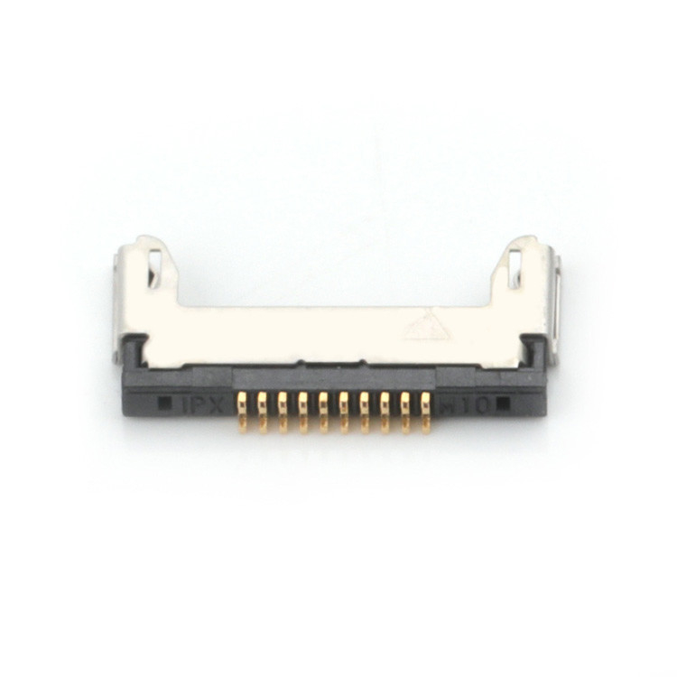 마이크로 코아시얼 케이블 집합 20345-010T32R 0.4mm 픽치와 수평 짝짓기 유형10 핀 LVDS 마이크로 코아시얼 연결