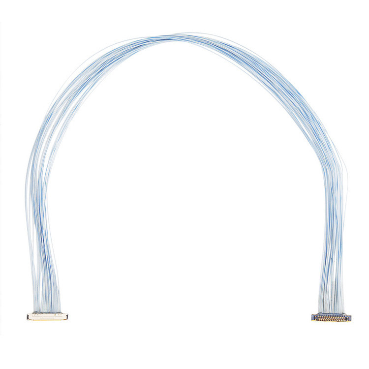 감시 카메라에 0.25mm Pitch KEL XSLS20-30의 마이크로 코아시얼 케이블 집합