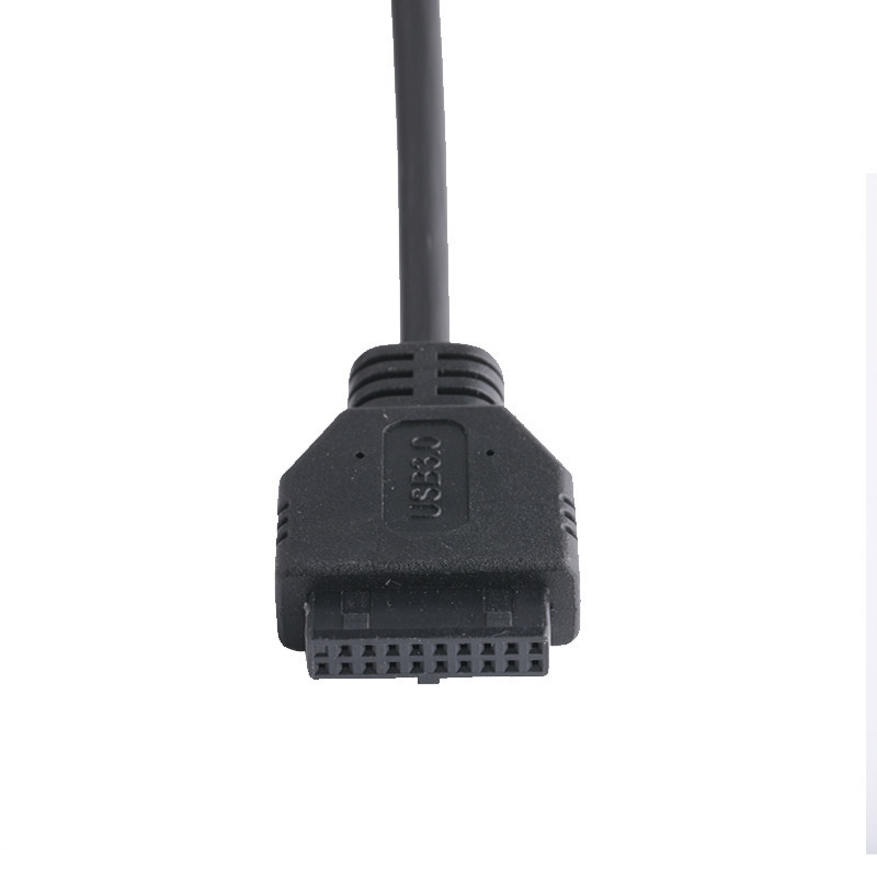 20P 여성 USB 3.0 타입 C에서 IDC 어댑터 케이블 내부 저항 블랙 PVC 와이어 OEM ODM