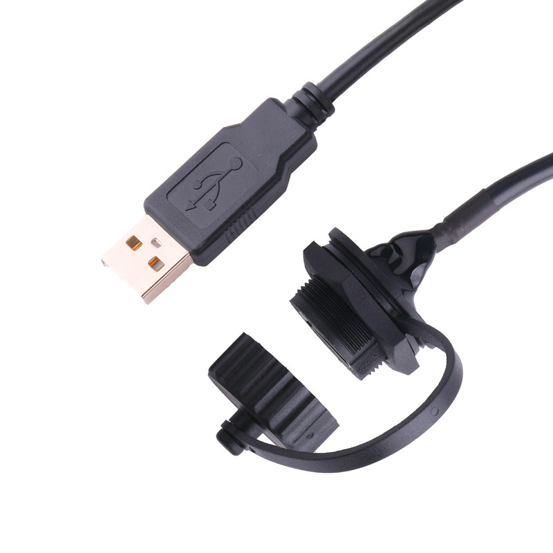 차폐와 USB 암놈 커넥터 당 2.0과 USB usb 당 2.0 케이블에 대한 캡은 측정하기 위해 했습니다