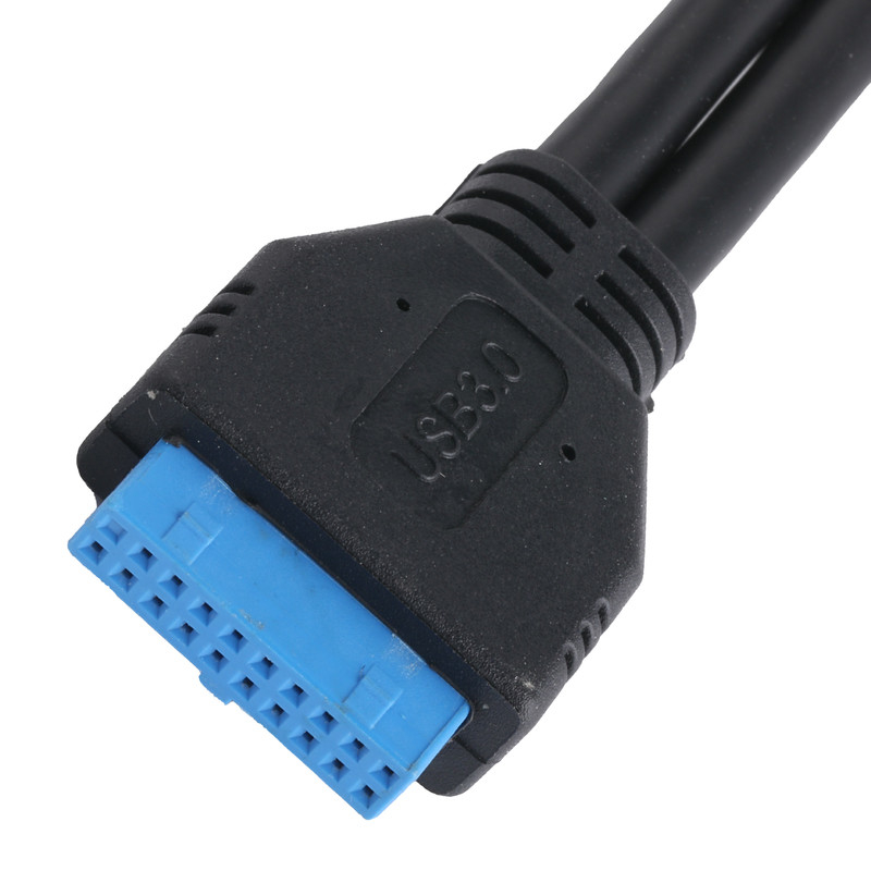 USB 3.0 프론트 패널 메인보드 19/20 핀 케이블 USB 여성 스플리터 어댑터 확장 커넥터