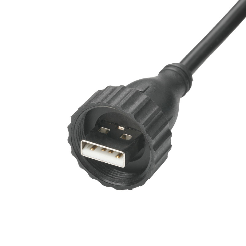 USB2.0 A형 남성형 M형 유체 인터페이스 USB2.0 케이블 자동차용 산업용 고정 데이터 연결 케이블
