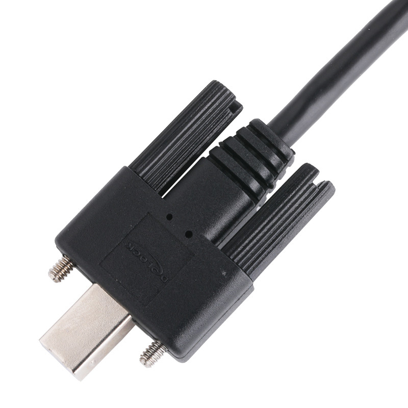 트레이드 블랙 UL 프린터 커넥터 케이블 USB 2.0 타입 A에서 타입 B 로킹