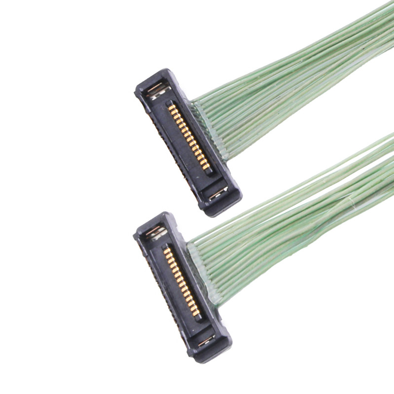 카브라인 Ss 미세한 동축 케이블 시스템 연결기 I-페스 20380-R10t-06 0.4 밀리미터 피치
