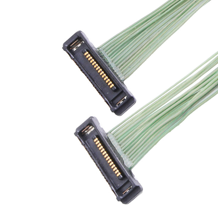 I-Pex 케이블 ss 35P 마이크로 코아시얼 케이블 20380-035t-06 Lvds 커넥터 0.4mm 피치 오른쪽 각