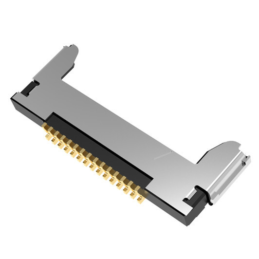 마이크로 코아시얼 케이블 어셈블리 20345-015T-32R 15 핀, 0.4mm 피치와 수평 짝짓기 유형 마이크로 코아엑스를 특징으로