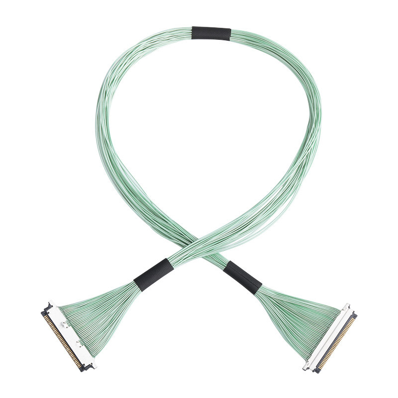 마이크로 코아시얼 케이블 어셈블리 20345-015T-32R 15 핀, 0.4mm 피치와 수평 짝짓기 유형 마이크로 코아엑스를 특징으로