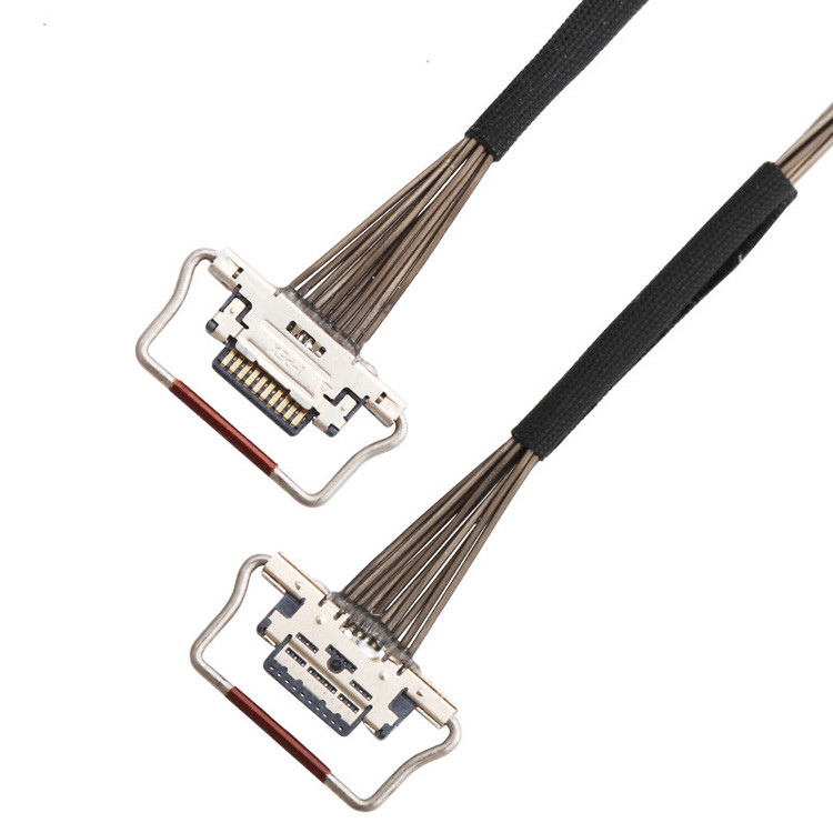 공장 10 핀 마이크로 코아시얼 케이블 0.4mm 피치 20633-310T-01S Lvds 열 카메라