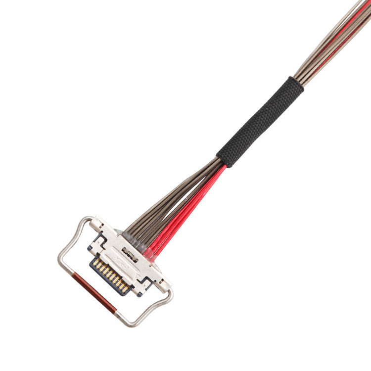 150mm 길이의 10핀 LVDS 마이크로 코아시아 케이블, 0.4mm 피치와 함께 I-PEX 커넥터, 20633-310T-01S로 식별