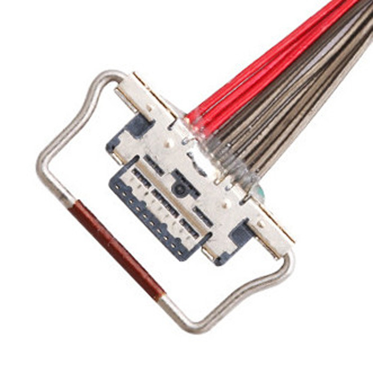 150mm 길이의 10핀 LVDS 마이크로 코아시아 케이블, 0.4mm 피치와 함께 I-PEX 커넥터, 20633-310T-01S로 식별