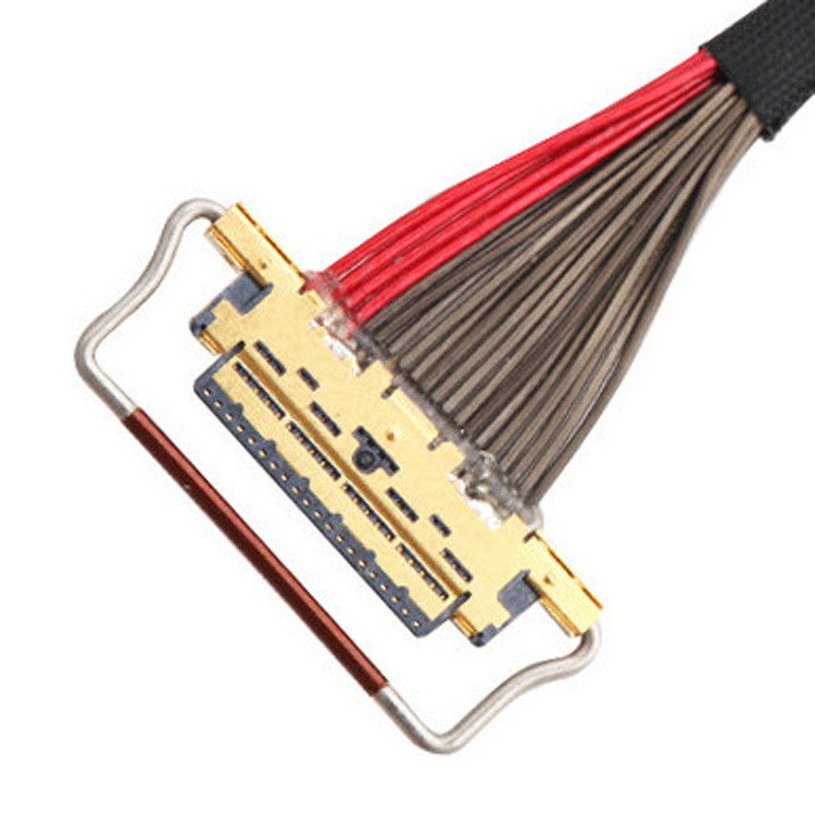 공장 UL EDP LVDS 동축 케이블 I PEX 0.4mm Pitch 20633-220T-01S 20 핀