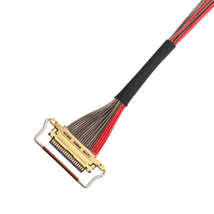 공장 UL EDP LVDS 동축 케이블 I PEX 0.4mm Pitch 20633-220T-01S 20 핀
