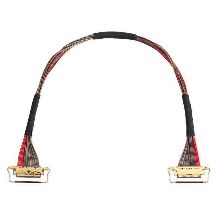 공장 UL EDP LVDS 동축 케이블 I PEX 0.4mm Pitch 20633-220T-01S 20 핀